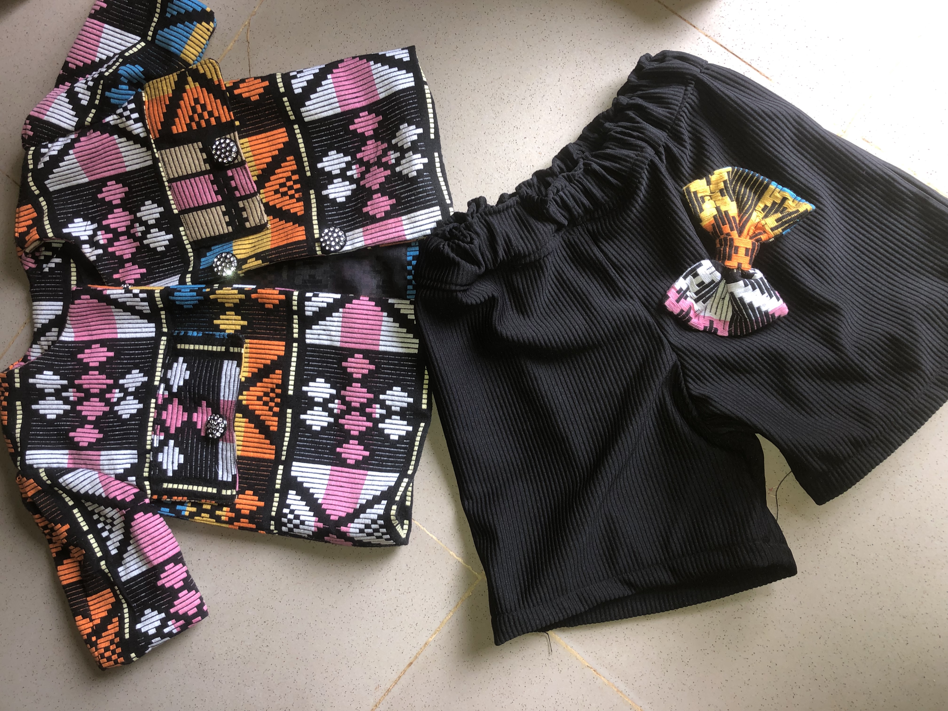 Kids blazer jacket and short