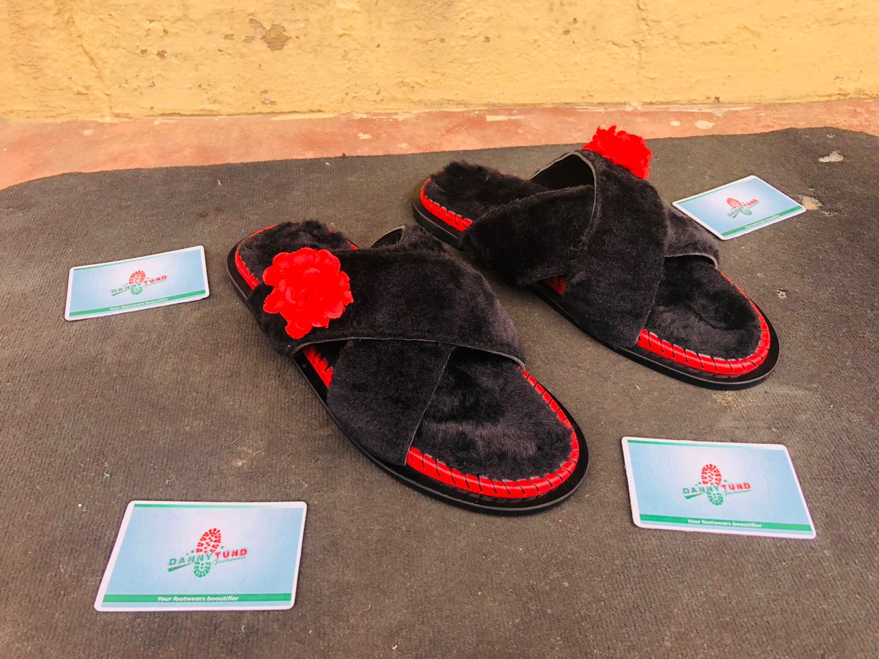 Executive Handmade Fur Slides